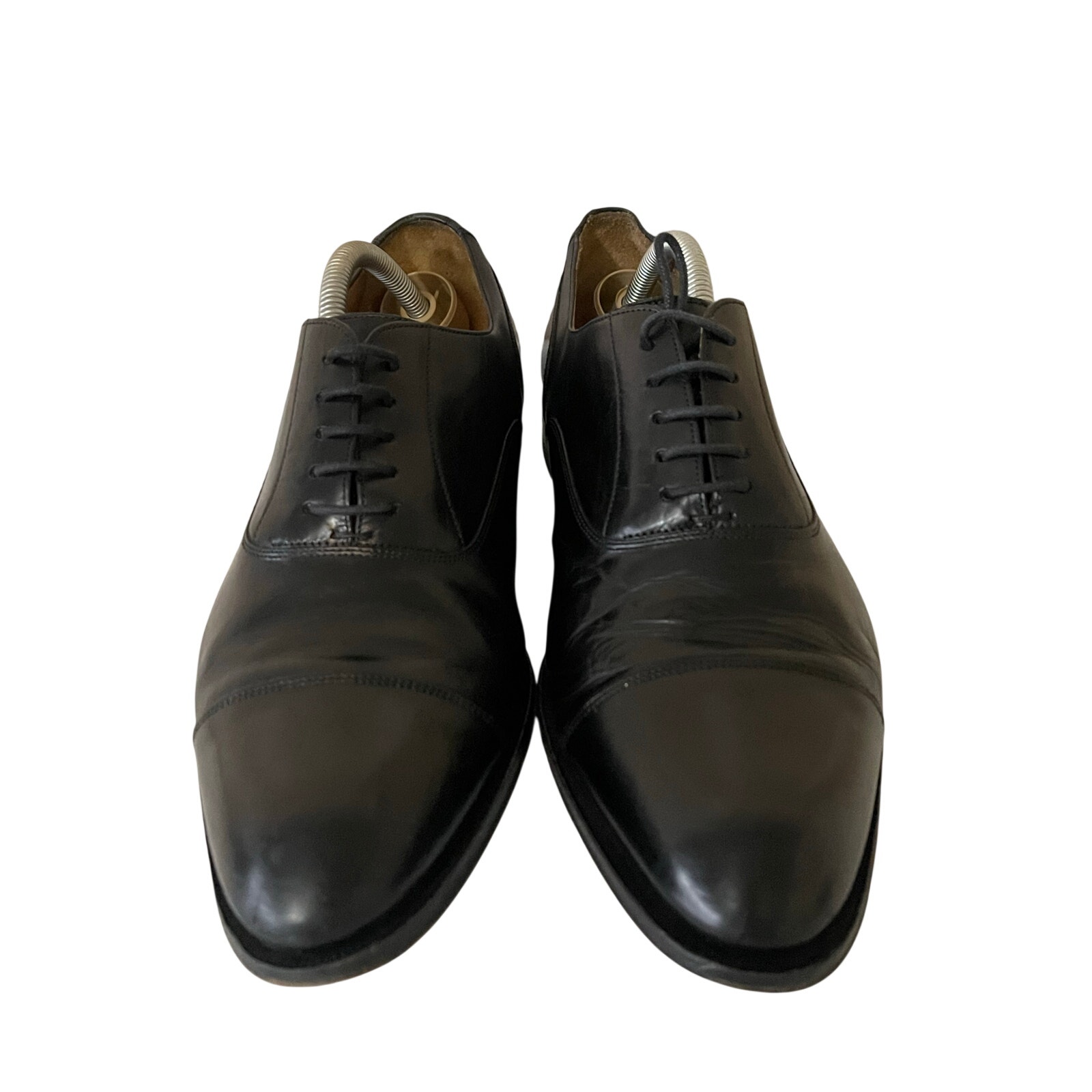 Suitsupply Black Leather Oxford Shoes Size:42